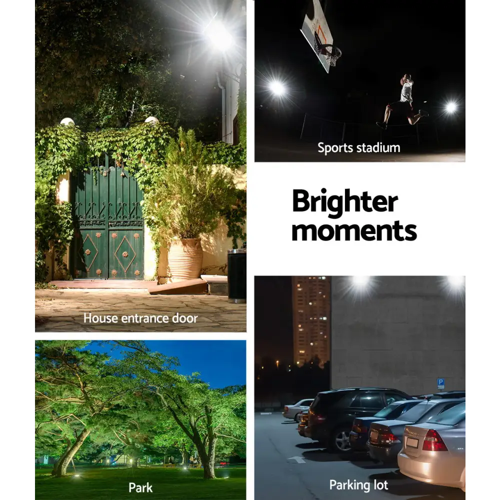 Leier 80 LED Solar Street Light 60W Flood Motion Sensor Remote Outdoor Wall Lamp - Home & Garden > Lighting > Night