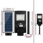 Leier 80 LED Solar Street Light 90W Flood Motion Sensor Remote Outdoor Wall Lamp - Home & Garden > Lighting > Night