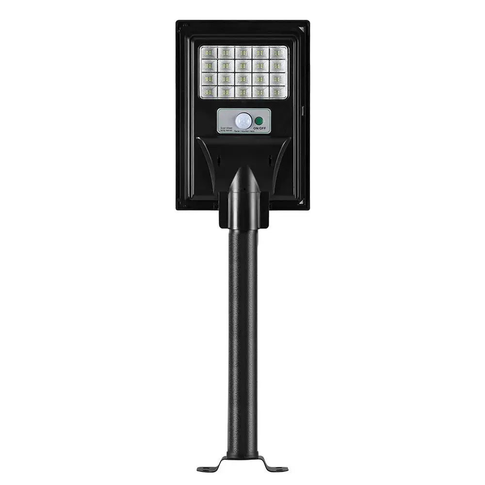 Leier 80 LED Solar Street Light Flood Motion Sensor Remote - Home & Garden > Garden Lights