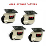 Leveling Casters Swivel Workbench Adjustable Wheel 1000KG Retractable 4PCS - Furniture > Office