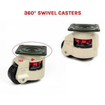 Leveling Casters Swivel Workbench Adjustable Wheel 1000KG Retractable 4PCS - Furniture > Office