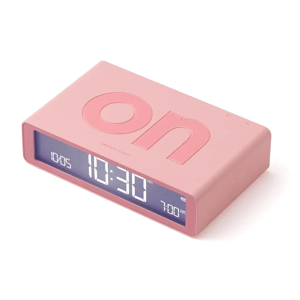 Lexon Flip Classic Reversible Alarm Clock - Pink - Home & Garden > Decor > Clocks