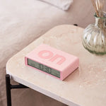Lexon Flip Classic Reversible Alarm Clock - Pink - Home & Garden > Decor > Clocks