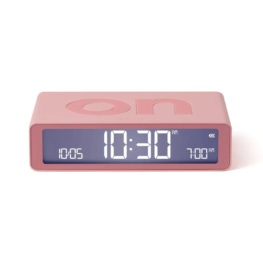 Lexon Flip Classic Reversible Alarm Clock - Pink - Home & Garden > Decor > Clocks
