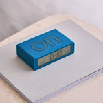 Lexon Flip Mini Reversible Alarm Clock - Blue - Home & Garden > Decor > Clocks