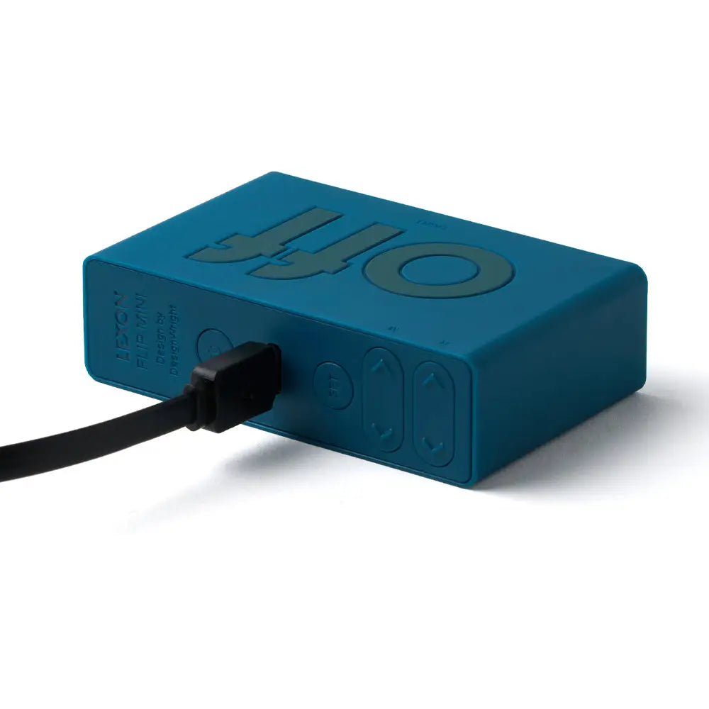 Lexon Flip Mini Reversible Alarm Clock - Blue - Home & Garden > Decor > Clocks