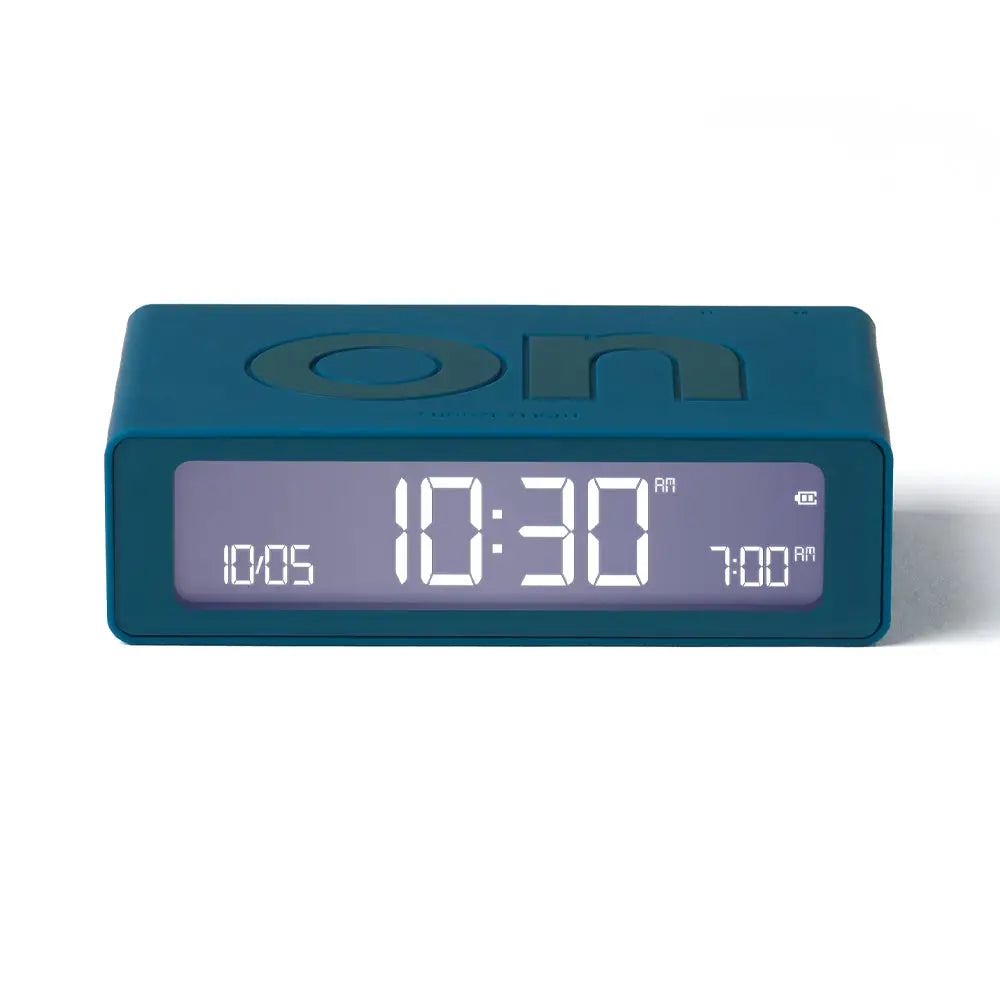 Lexon Flip Mini Reversible Alarm Clock - Blue - Home & Garden > Decor > Clocks
