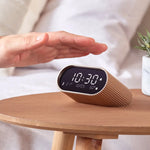 Lexon Ray Clock Lcd Alarm Clock With Temperature / Humidity Display - Gold - Home & Garden > Decor > Clocks