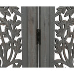 Life Dig 4 Panel Room Divider Screen Privacy Shoji Timber Wood Stand - Dark Grey - Furniture > Living Room