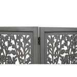 Life Dig 4 Panel Room Divider Screen Privacy Shoji Timber Wood Stand - Dark Grey - Furniture > Living Room