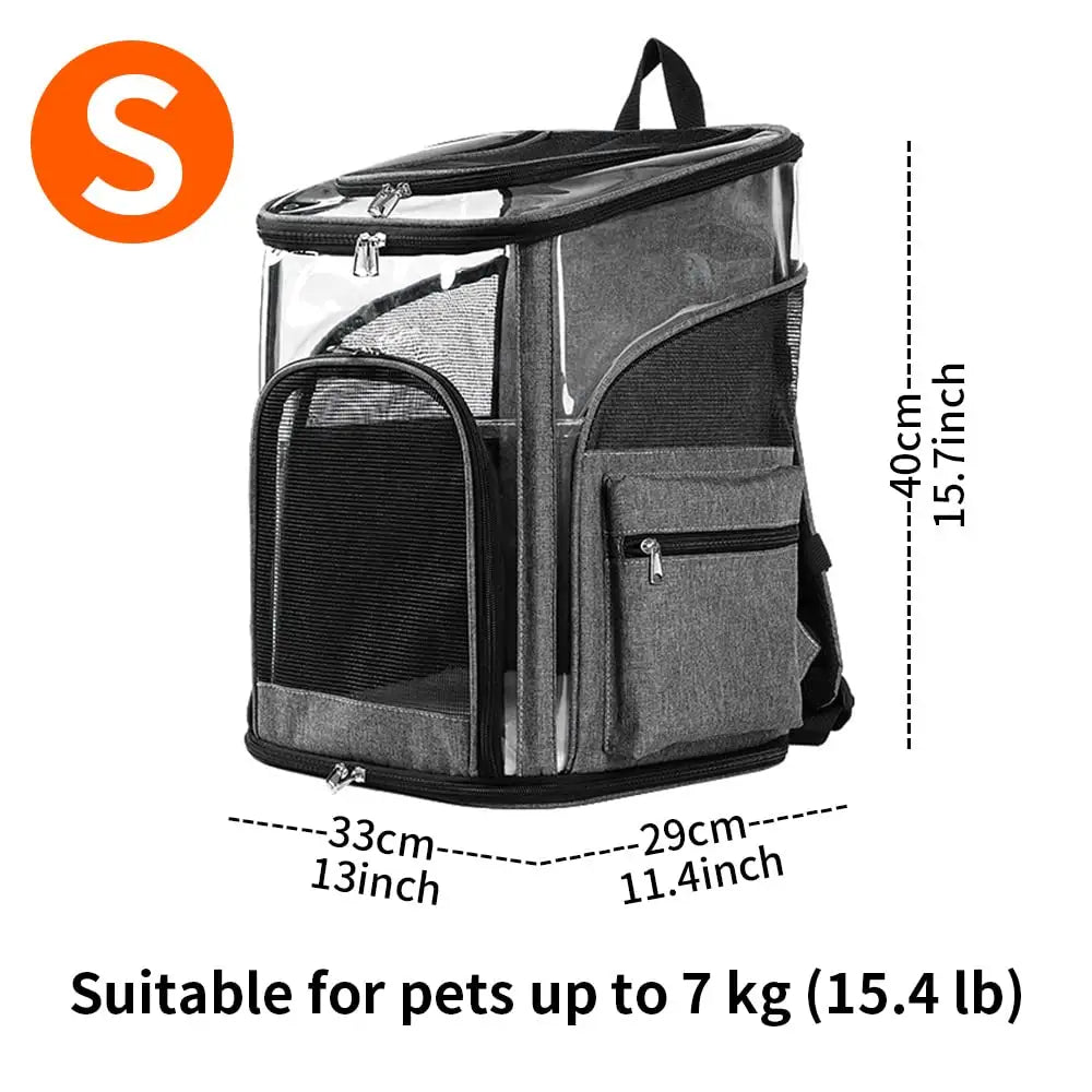 LIFEBEA Cat Pet Carrier Backpack - Dog Puppy Travel Space Carrier Bag - Intimate Design & Easy Access for Pets