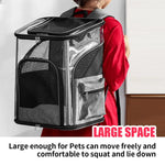 LIFEBEA Cat Pet Carrier Backpack - Dog Puppy Travel Space Carrier Bag - Intimate Design & Easy Access for Pets