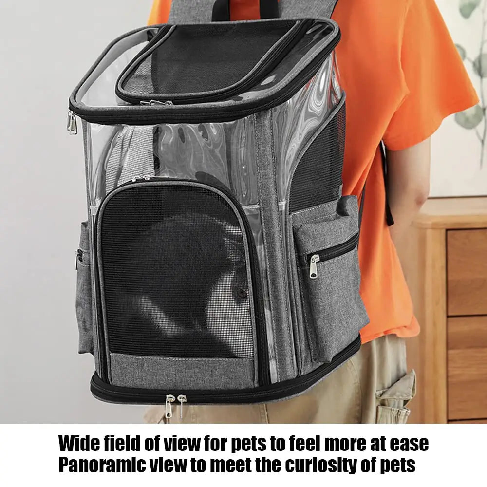 LIFEBEA Cat Pet Carrier Backpack - Dog Puppy Travel Space Carrier Bag - Intimate Design & Easy Access for Pets