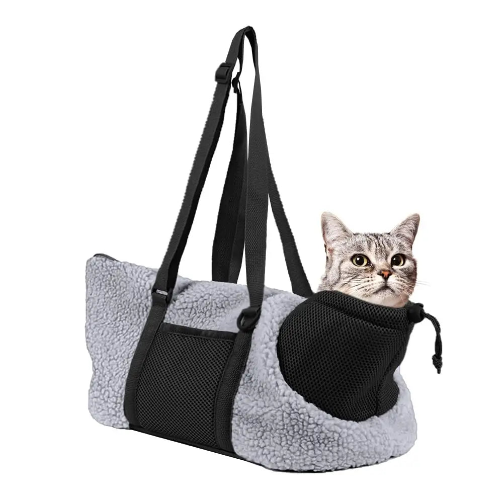LIFEBEA Small Cat Carrier Pet bag: Comfy Shoulder Bag with Adjustable Strap for Small Dogs Puppies Kittens Up to 3kg