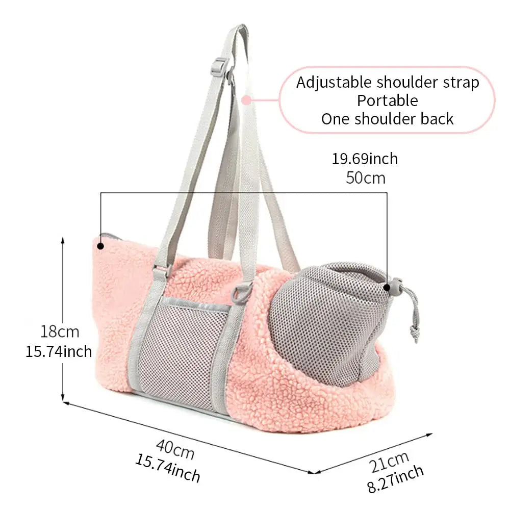 LIFEBEA Small Cat Carrier Pet bag: Comfy Shoulder Bag with Adjustable Strap for Small Dogs Puppies Kittens Up to 3kg