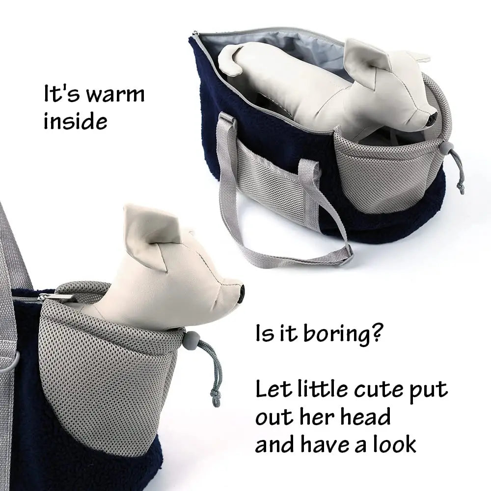 LIFEBEA Small Cat Carrier Pet bag: Comfy Shoulder Bag with Adjustable Strap for Small Dogs Puppies Kittens Up to 3kg