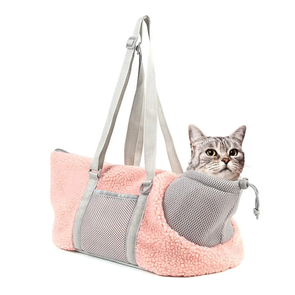 LIFEBEA Small Cat Carrier Pet bag: Comfy Shoulder Bag with Adjustable Strap for Small Dogs Puppies Kittens Up to 3kg