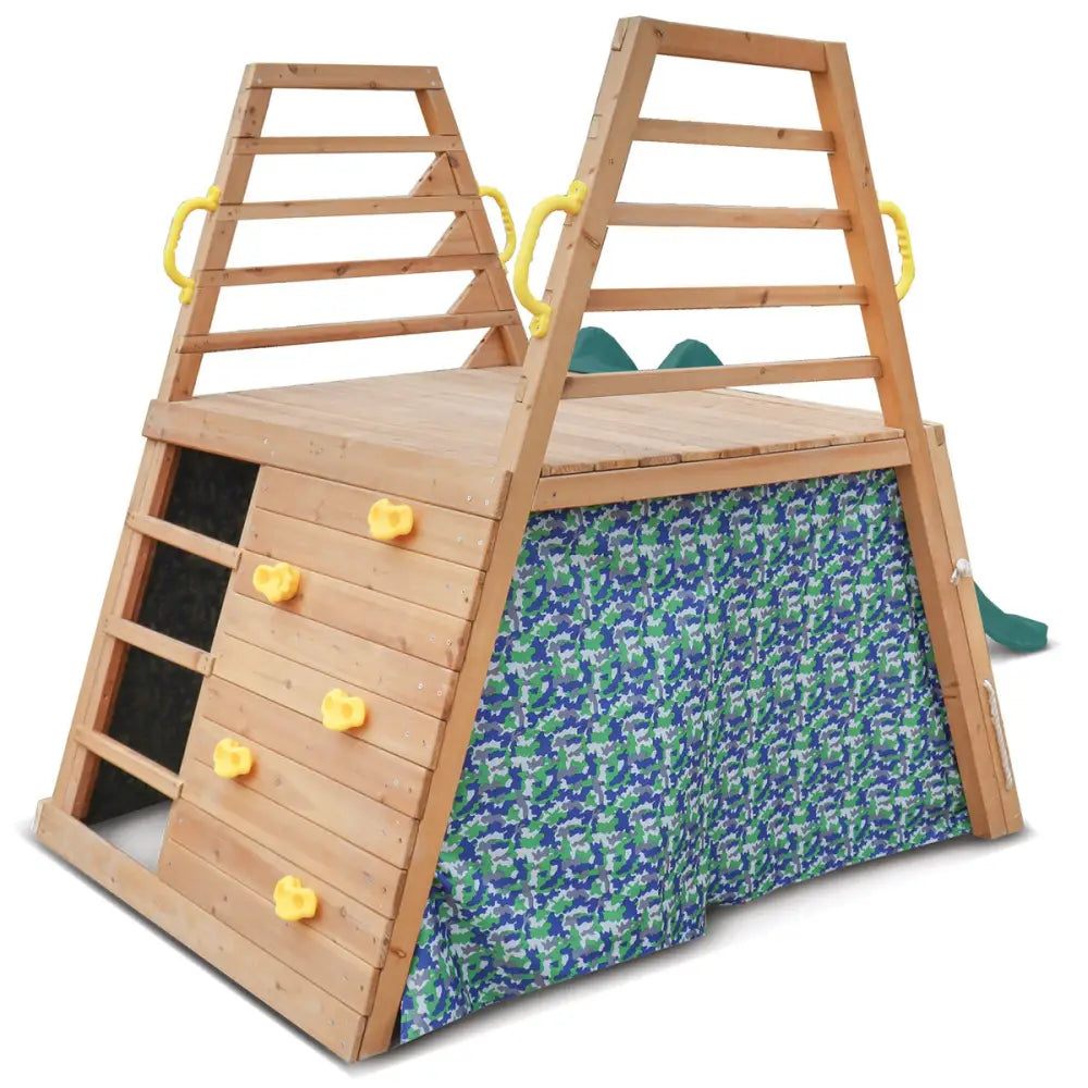 Lifespan Kids Cooper Climbing Frame with 1.8m Green Slide - Baby & Kids > Baby & Kid’s Toys > Outdoor Play Equipment