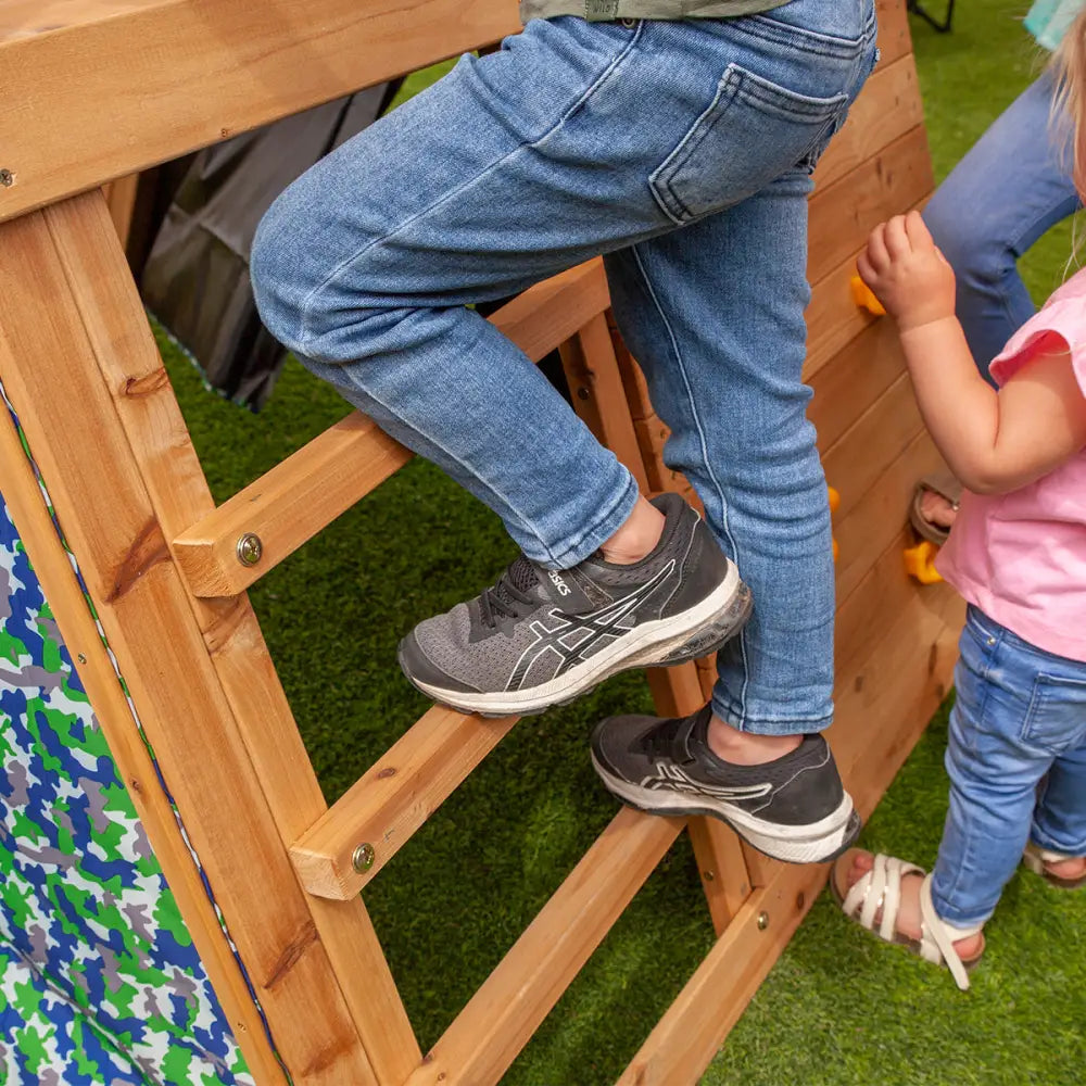 Lifespan Kids Cooper Climbing Frame with 1.8m Green Slide - Baby & Kids > Baby & Kid’s Toys > Outdoor Play Equipment