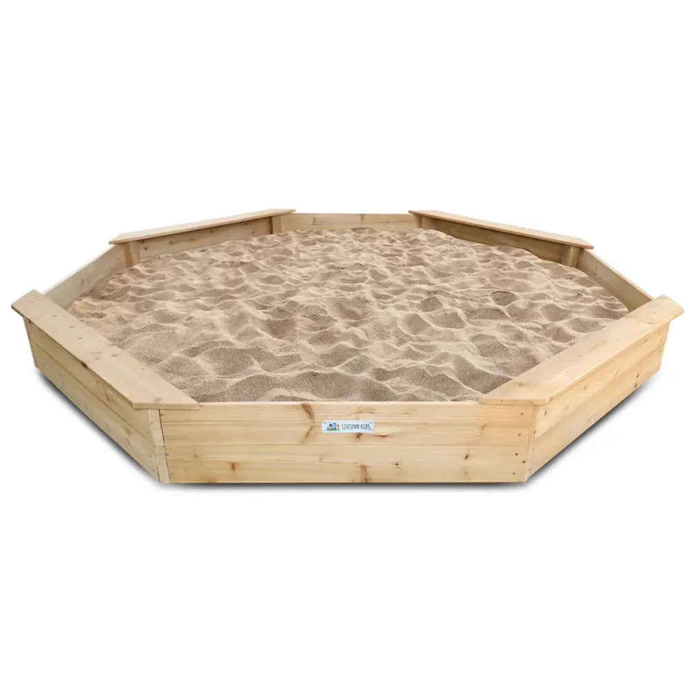 Lifespan Kids Grand Octagonal Sandpit - Baby & Kids > Baby & Kid’s Toys > Outdoor Play Equipment