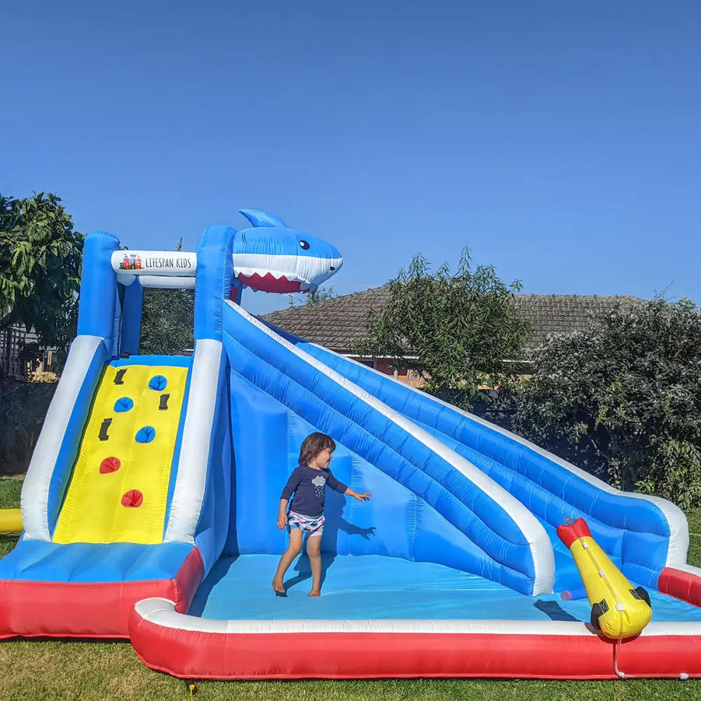Lifespan Kids Sharky Slide & Splash Inflatable - Baby & Kids > Baby & Kid’s Toys > Outdoor Play Equipment