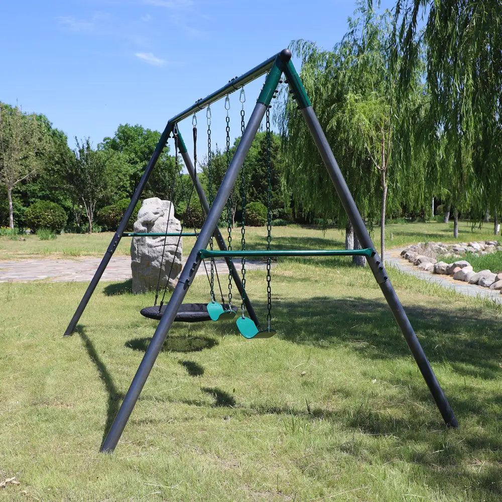Lifespan Kids Titan Commercial Steel Swing Set - Baby & Kids > Baby & Kid’s Toys > Outdoor Play Equipment