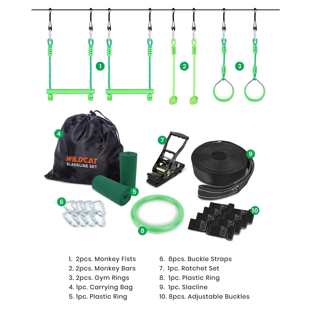 Lifespan Kids Wildcat Slackline Set - Baby & Kids > Baby & Kid’s Toys > Outdoor Play Equipment
