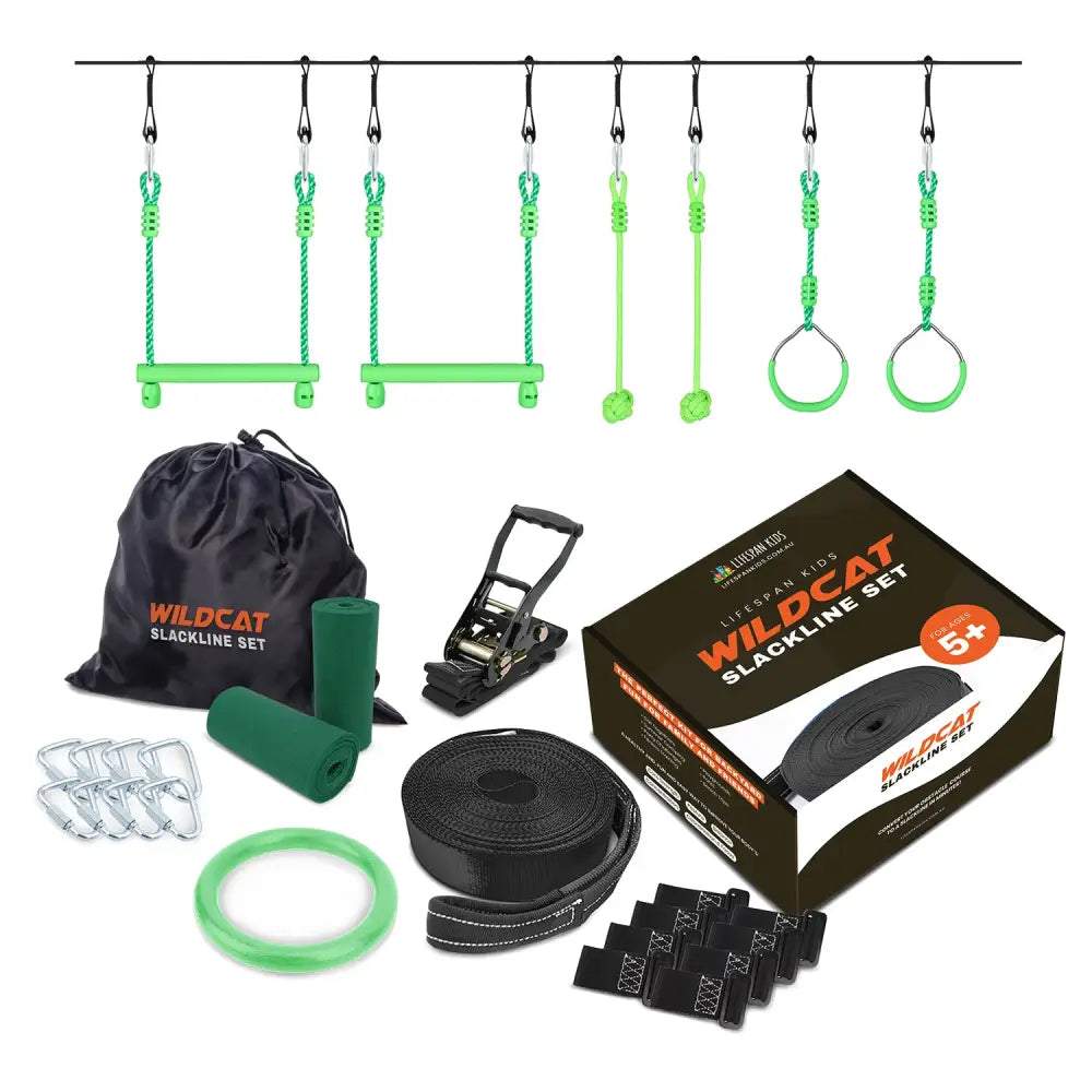 Lifespan Kids Wildcat Slackline Set - Baby & Kids > Baby & Kid’s Toys > Outdoor Play Equipment