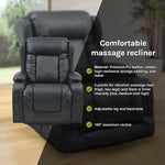 Lift Heated Leather Recliner Electric Massage Chair with USB port - Furniture > Bar Stools & Chairs > Arm Chairs &