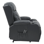 Lift Heated Leather Recliner Electric Massage Chair with USB port - Furniture > Bar Stools & Chairs > Arm Chairs &
