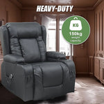 Lift Heated Leather Recliner Electric Massage Chair with USB port - Furniture > Bar Stools & Chairs > Arm Chairs &