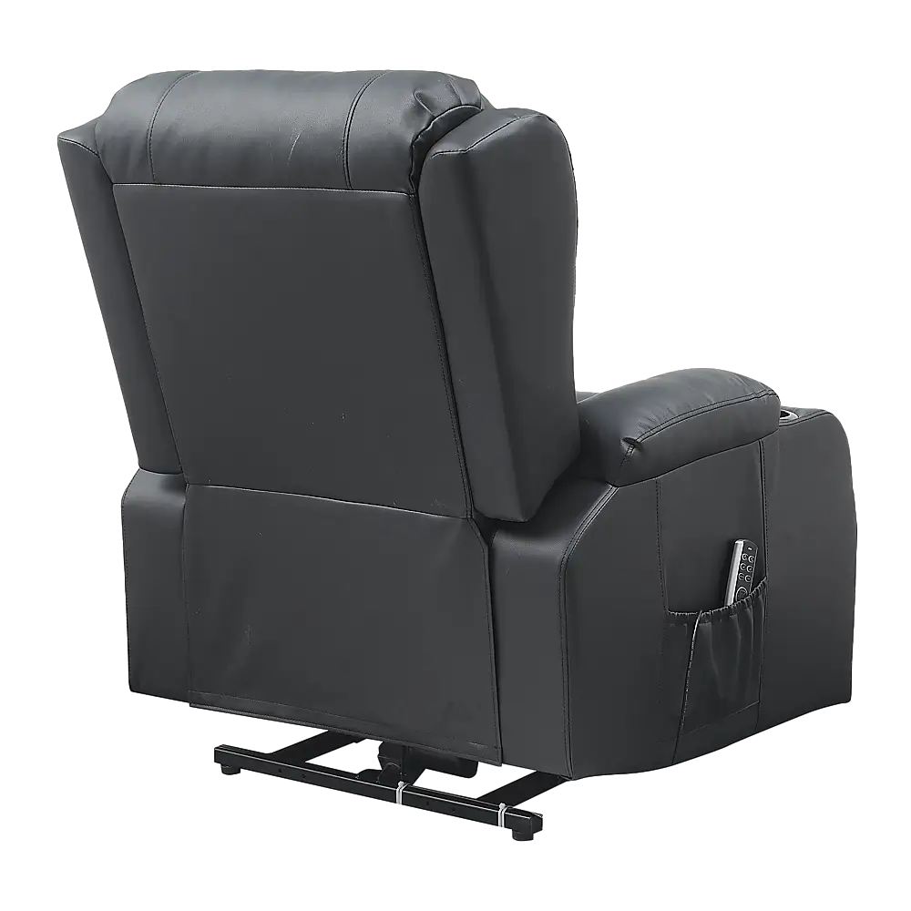 Lift Heated Leather Recliner Electric Massage Chair with USB port - Furniture > Bar Stools & Chairs > Arm Chairs &