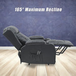 Lift Heated Leather Recliner Electric Massage Chair with USB port - Furniture > Bar Stools & Chairs > Arm Chairs &