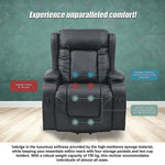 Lift Heated Leather Recliner Electric Massage Chair with USB port - Furniture > Bar Stools & Chairs > Arm Chairs &