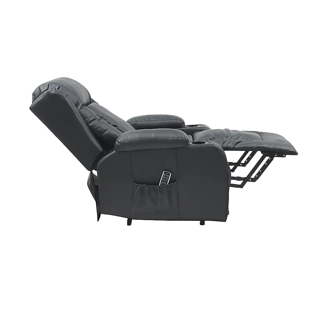 Lift Heated Leather Recliner Electric Massage Chair with USB port - Furniture > Bar Stools & Chairs > Arm Chairs &