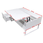 Lift Up White Coffee Table With Storage - Furniture > Living Room