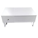 Lift Up White Coffee Table With Storage - Furniture > Living Room