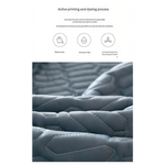 Light Blue Cooling latex texture Pillowcase Set - Latex Feeling Solid Color 48x74cm (Pair) - Home & Garden > Bedding >