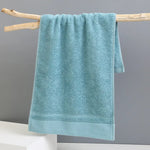 Light Blue Luxury 100% Cotton Face Towel Set - 3-Piece Thick & Absorbent Towels - Home & Garden > Bathroom Accessories