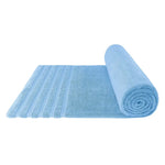 Light Blue Luxury 6-Piece Combed Cotton Towel Bale Set - Ultra Soft & Absorbent Bath Hand Face Towels - Home & Garden >