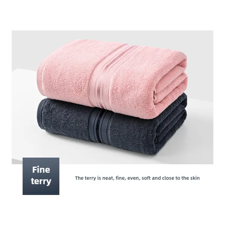 Light Brown Cotton Towel Set(Towel + Bath Towel) - Quick Dry Extra Thick & Absorbent Perfect for Bath & Beach - Home &