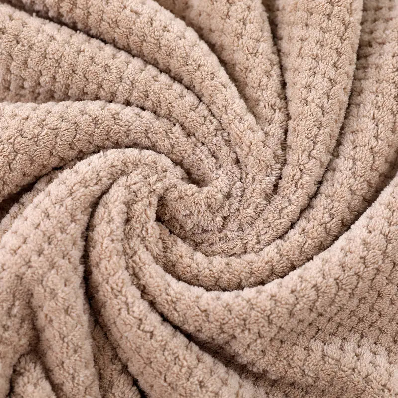 Light Brown Luxury White Bath Towel and Hand Towel Set - Ultra Soft and Absorbent - Home & Garden > Bathroom