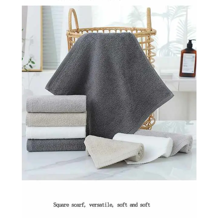 Light Gray Premium Cotton Towel Set - 6 Pieces Soft & Absorbent Bath Towels for Adults - Home & Garden > Bathroom