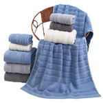 Light Grey Premium Soft Cotton Towels Set Absorbent Quick-Dry Comfortable and Durable Available in Multiple Colors