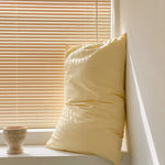 Light Yellow 100% Cotton Pillowcase Set - Envelope Closure(without pillow core) - Home & Garden > Bedding > Pillowcases