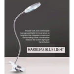 Lighting LED 8X Magnifying Lamp with Metal Clamp 360° Flexible Gooseneck and USB Plug Design for Tattoo Manicure