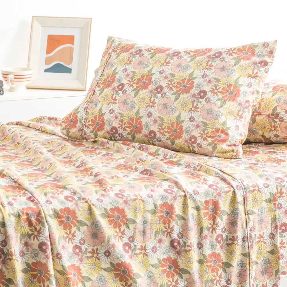 Lily Pilly 175 GSM Egyptian Cotton Flannelette Sheet Set by Park Avenue Mega Queen - Home & Garden > Bedding > Bed