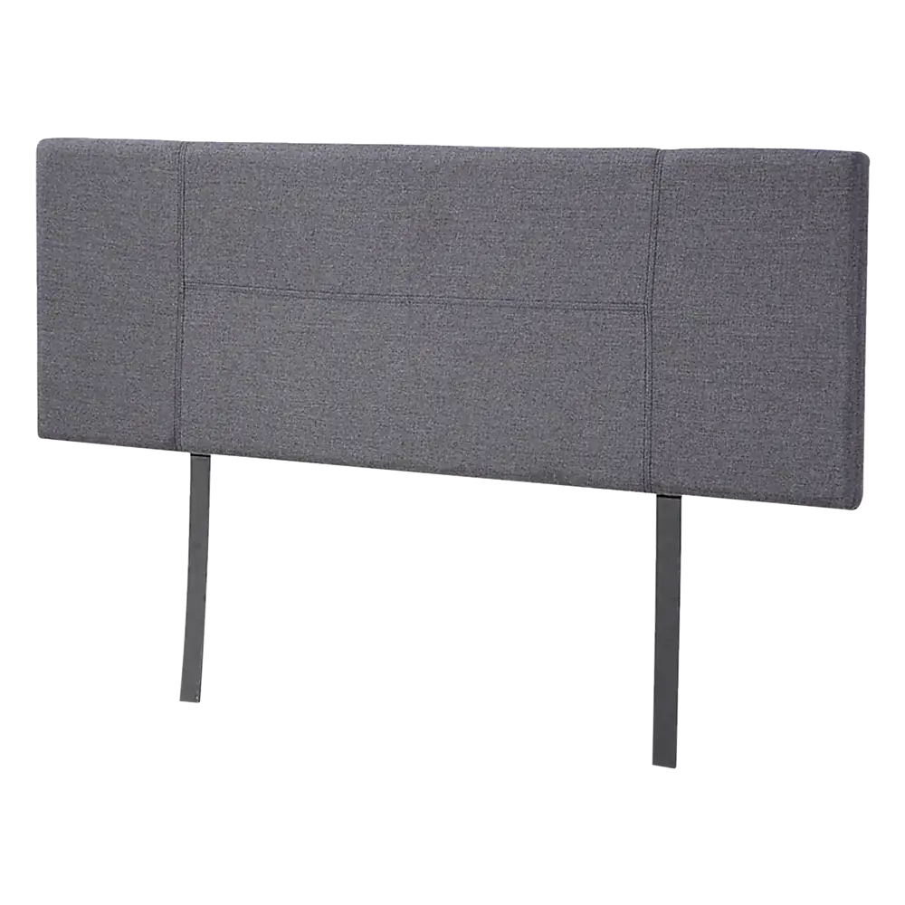 Linen Fabric Queen Bed Headboard Bedhead - Grey - Furniture > Bedroom