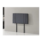 Linen Fabric Single Bed Deluxe Headboard Bedhead - Grey - Furniture > Bedroom > Beds & Bed Frames
