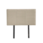 Linen Fabric Single Bed Headboard Bedhead - Beige - Furniture > Bedroom